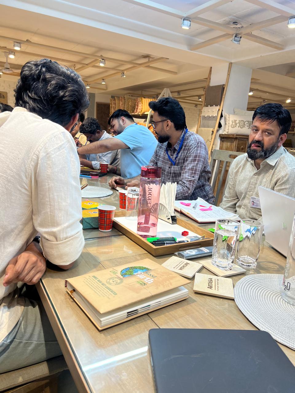 Client team planning the year ahead during a culture offsite