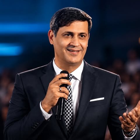 Sandeep Menghani speaking at a corporate training session
