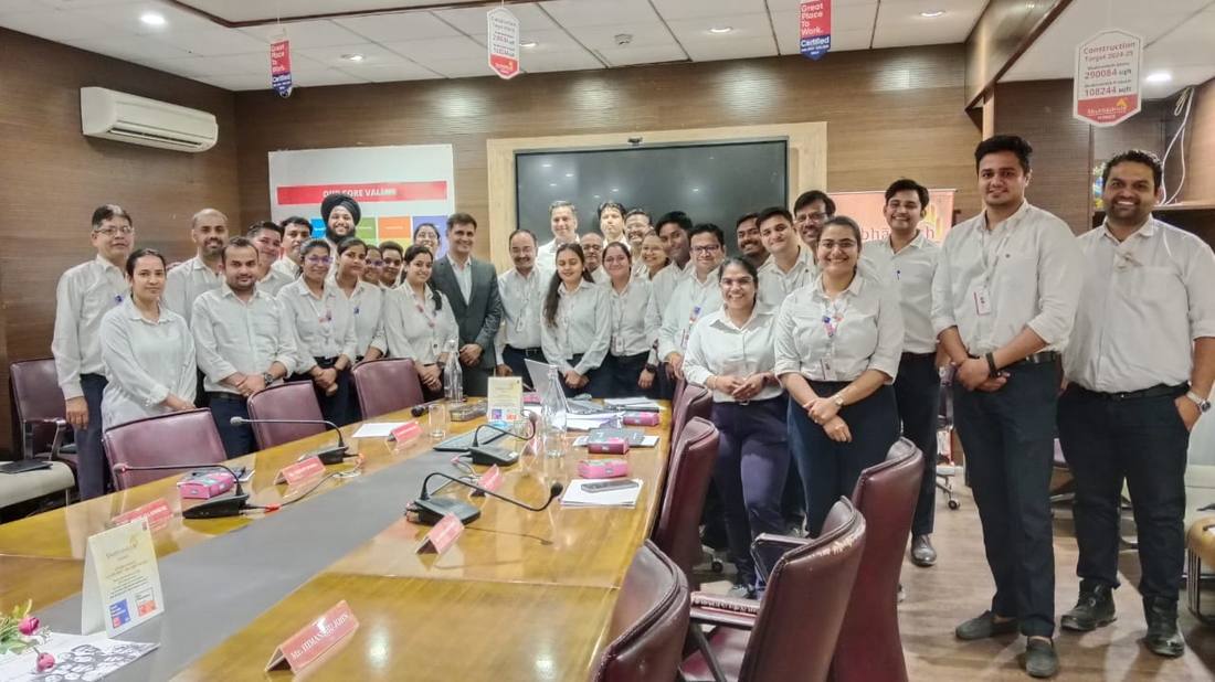 Values-led training in session