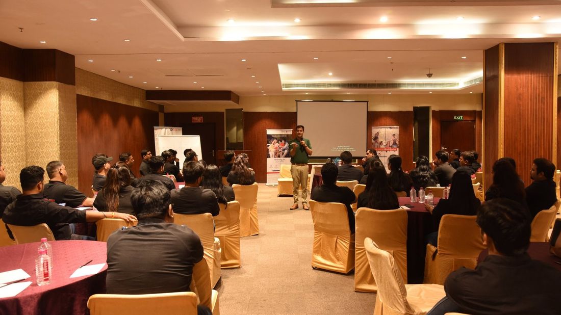 Ybiance selling skills workshop in progress